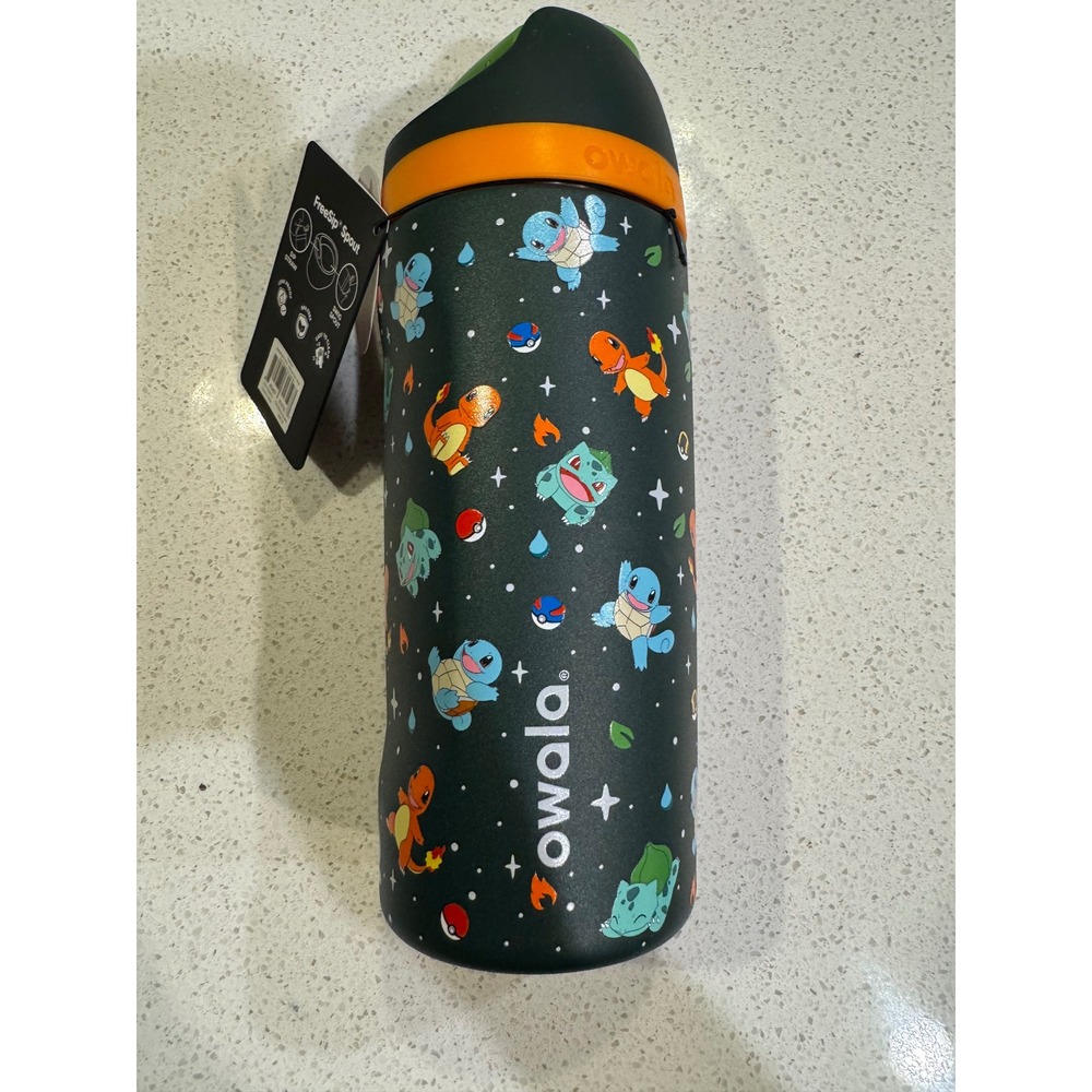 Owala Kids FreeSip 16oz Water Bottle Pokemon Kanto Region First Partners NEW